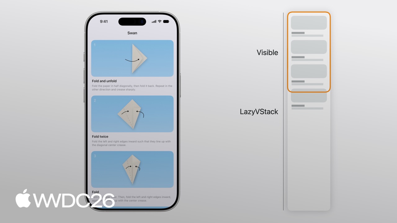 Dive into lazy stacks and scrolling with SwiftUI